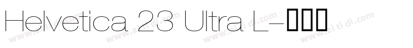 Helvetica 23 Ultra L字体转换